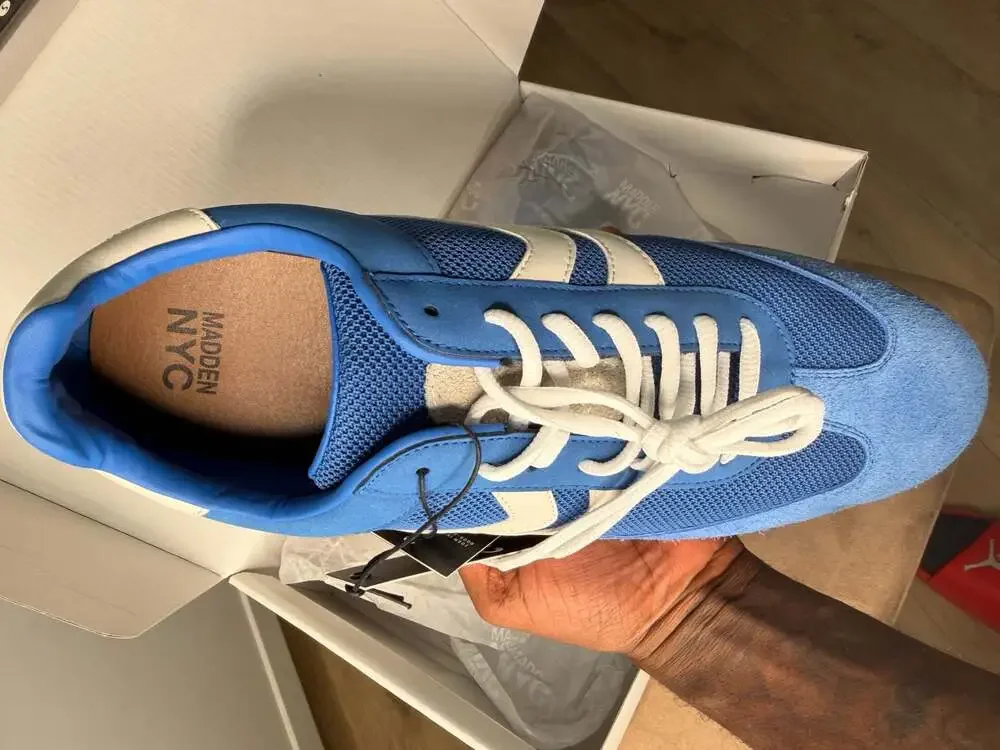Madden NYC Men's M-Marval Casual Sneaker Blue Size 13